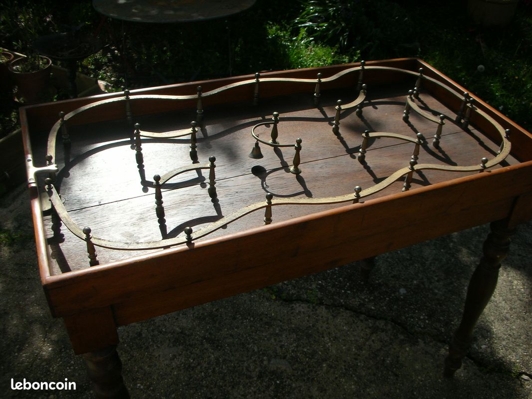 Ancienne table d'estaminet en sapin Début XXème - Marchand d'Oublis