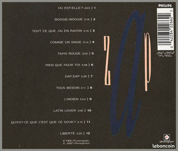 CD Louis Chedid ~ Zap-Zap (image 2)