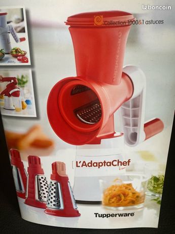 TUPPERWARE ADAPTACHEF EXTENSION Spiralizer complet les 3 cônes Neuf EUR