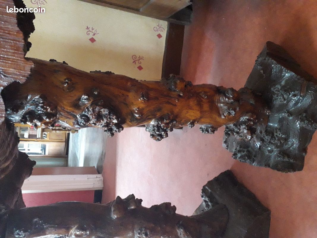 2 sellettes sculptées dans le bois (image 2)