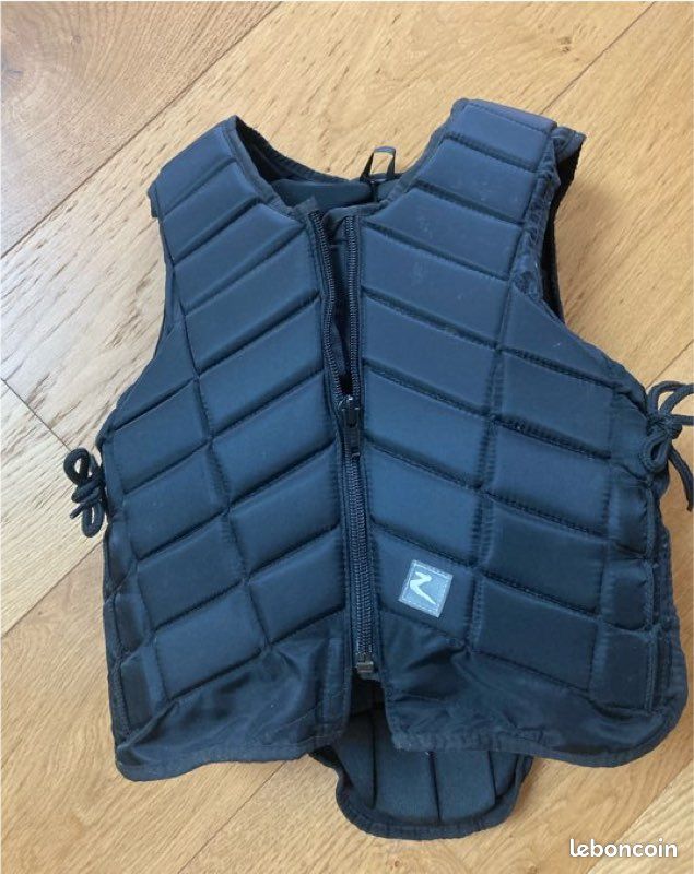 Gilet De Protection équestre Enfant - Bleu - Taille Enfant Large - Neuf