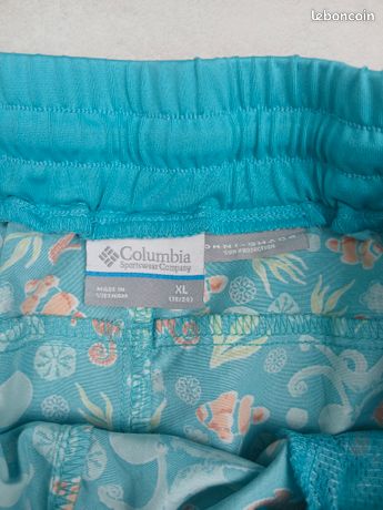 Short de bain columbia femme bleu motifs mer - omni shade sportwear taille XL ○ J085 - Vêtements