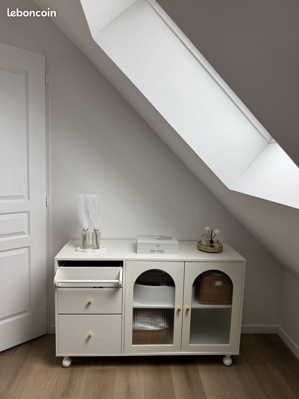 Meuble de rangement blanc – style moderne / scandinave (image 1)