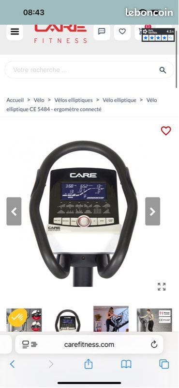 Elliptique Care Montre Connectee Velo Elliptique Vélo Elliptique