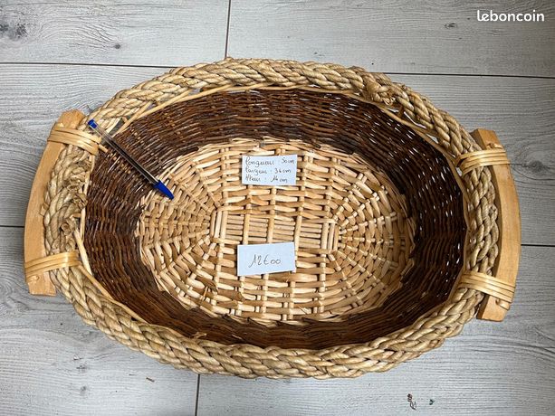 Corbeille osier d'occasion - Décoration - leboncoin