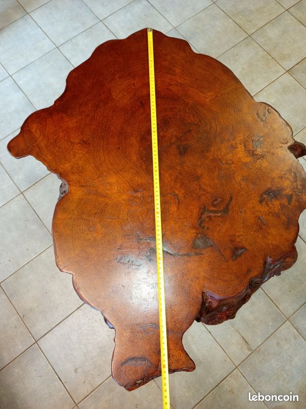Rare table en loupe d'orme (image 3)