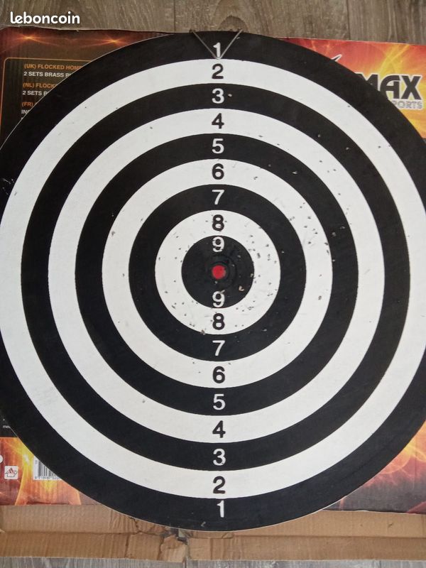 Jeu de fléchettes XQ Max Sports – Cible double face + 6 fléchettes (image 4)