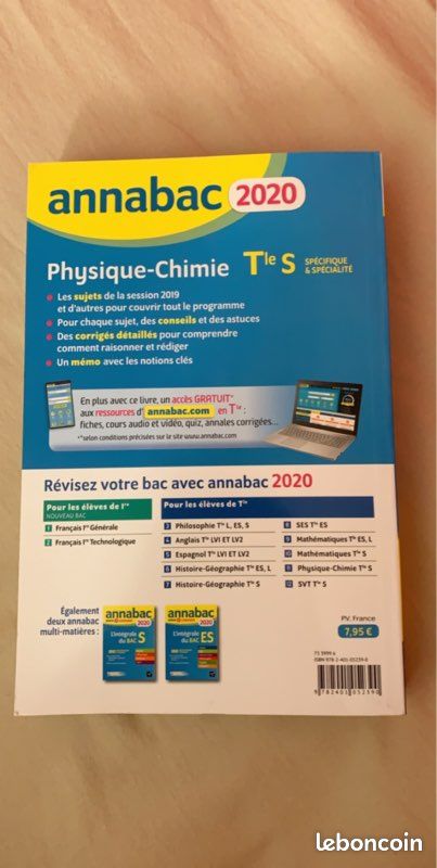 Annabac 2020 Physique Chimie Terminale S (image 2)
