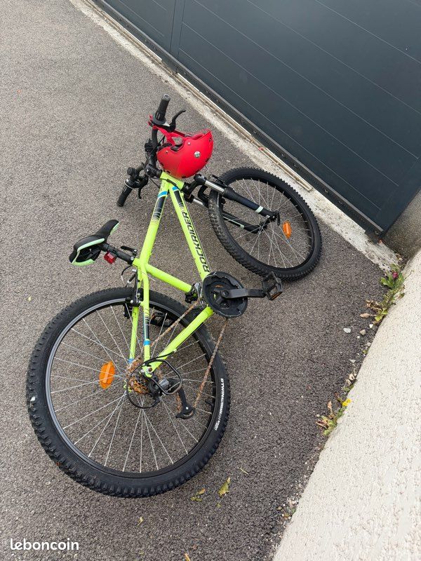 VTT ROCKRIDER ST 500 24 POUCES Jaune Fluo (image 5)