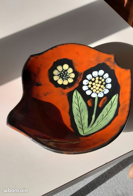 Vide poche en céramique émaillée signé - Ref 88