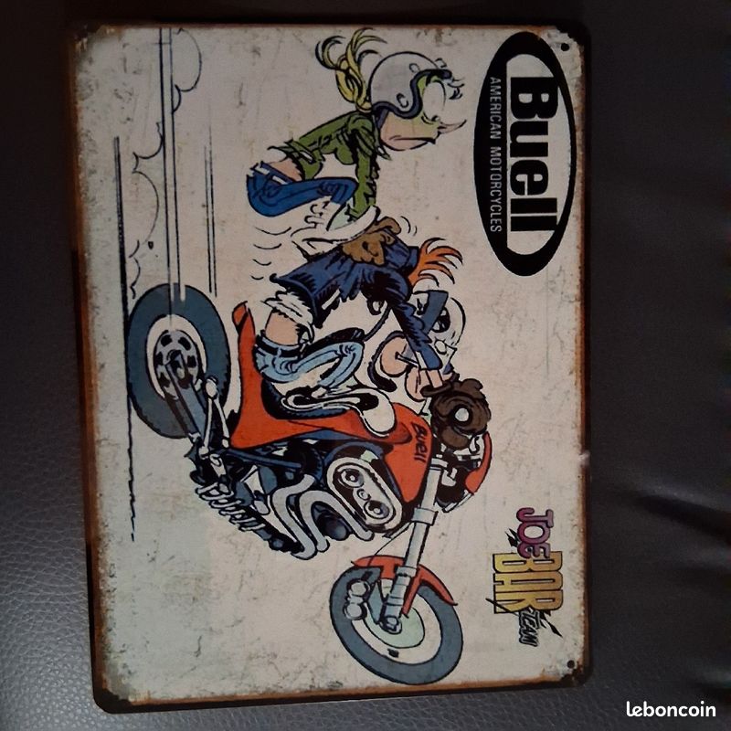 Plaque Murale Métal JOE BAR TEAM - Style Art Déco Vintage - Made In France - Neuf