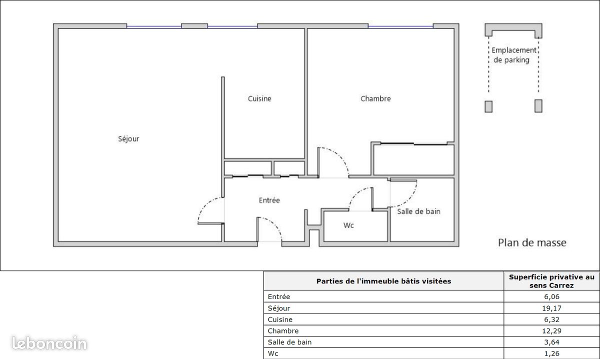2 pièces 49 m² meublé + Parking (image 7)