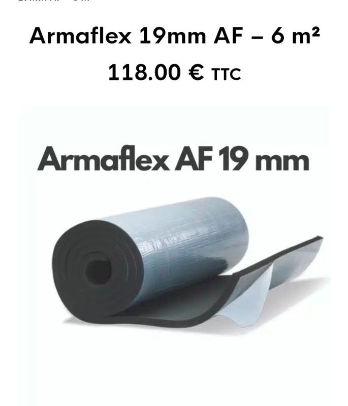 Armaflex 19mm AF - Équipement caravaning