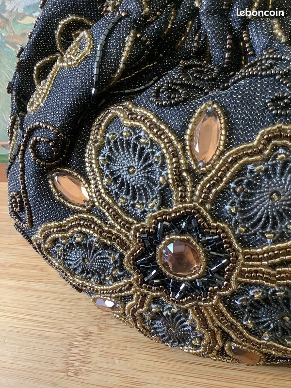 Sac à main vintage perles (image 3)