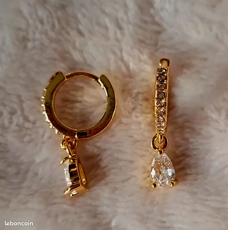 Boucles D'Oreilles Femme 14K Plaqué Or Boucles D'Oreilles Creoles