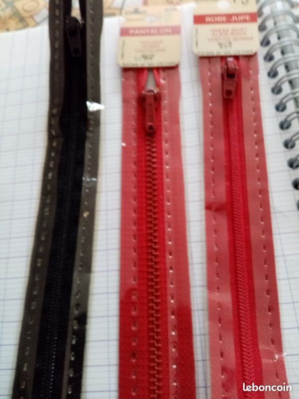 Fermetures éclaires neuves diverses mesures (image 4)