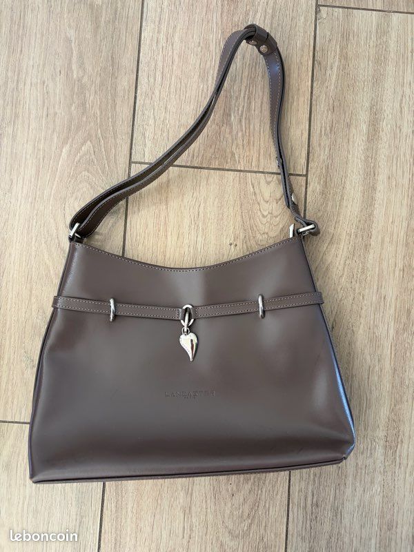 Sac à Main Lancaster Violet - Neuf Avec étiquettes, Bandoulière, Polyester