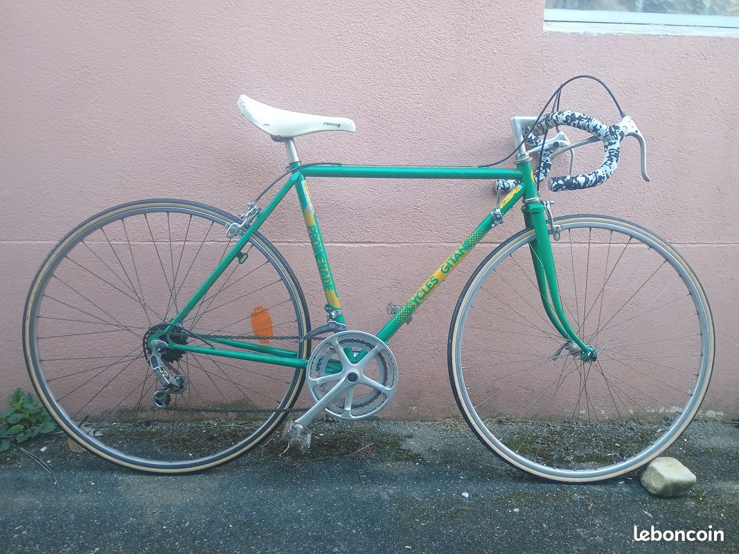 Vélo de course vintage Cycles Gitane beige – Années 80 – Taille 55 - Vélos