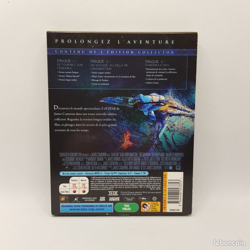 Coffret Collector Blu-ray : AVATAR - version longue (image 2)
