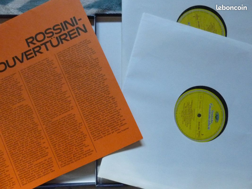 ROSSINI - ouvertures : Barbier de Séville,Tancred.... 2 disques vinyles (image 3)