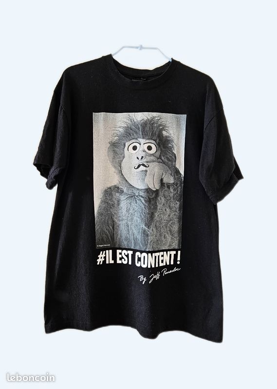 Tee-shirt # Il est content Jeff Panacloc - S (image 1)