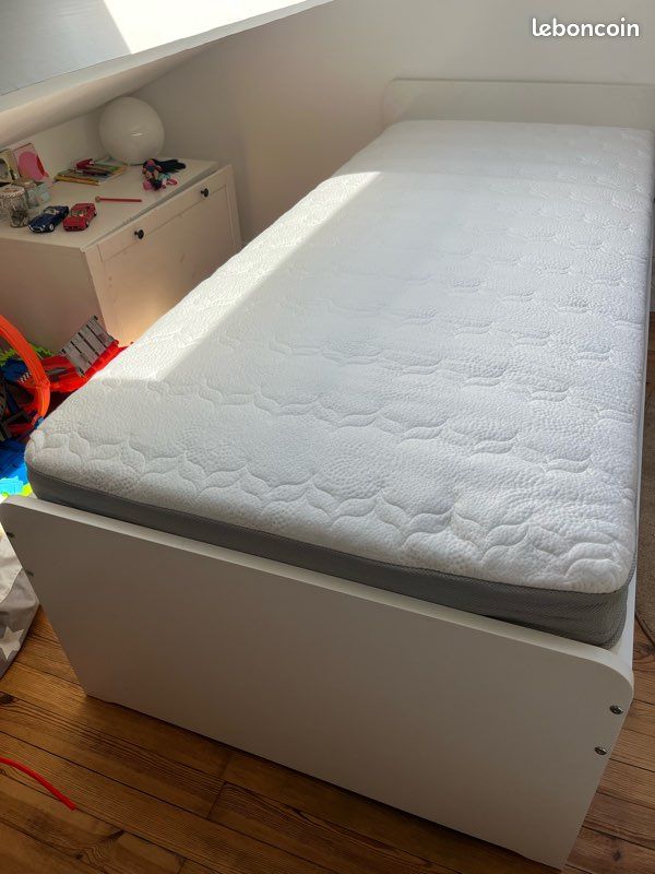 Lit Slakt IKEA tiroirs - 2 matelas (image 7)