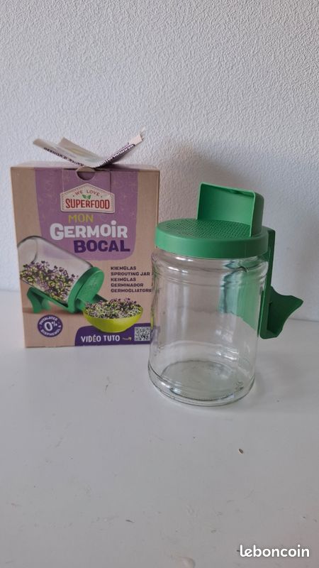 Germoir bocal pour graines germées bio healthy (image 1)