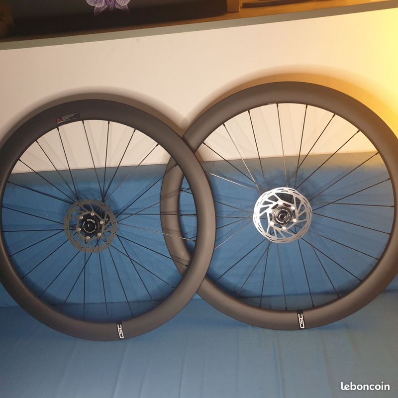 Carbone Vélo Roue Carbone 38mm Pneu ???Paire Roues Carbone Disc - Main Image