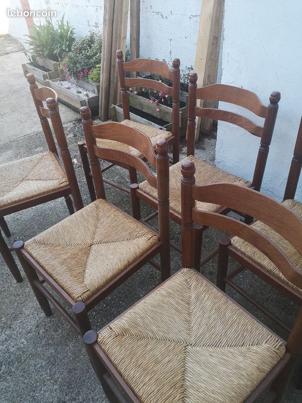 Vend 6 chaises en bois (image 2)