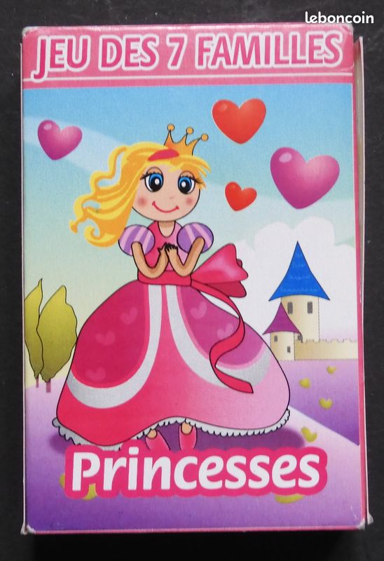 Jeu de cartes des 7 familles Princesses (image 1)
