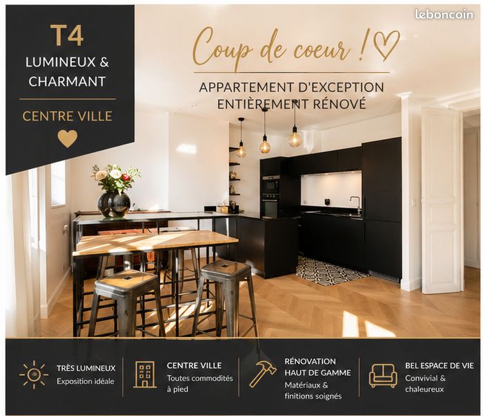 Appartement 4 pièces 102 m² · à Chalon-sur-Saône · 102 m² · 275 000 €