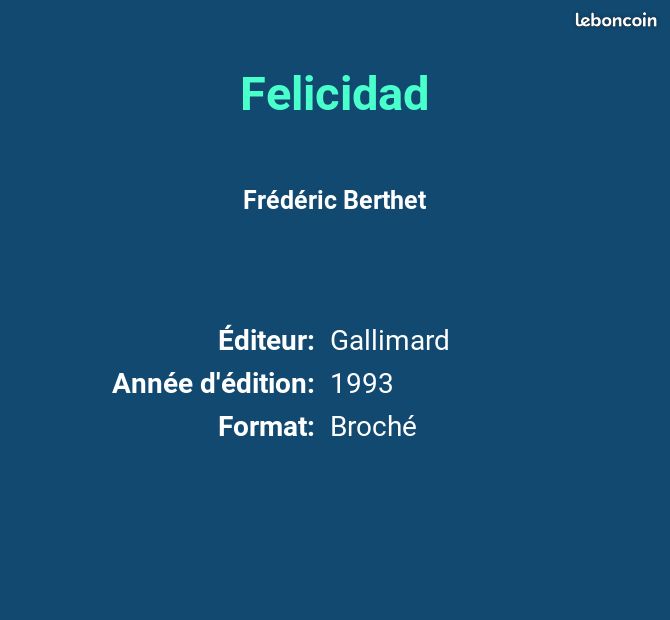 Felicidad - Frédéric Berthet (image 2)