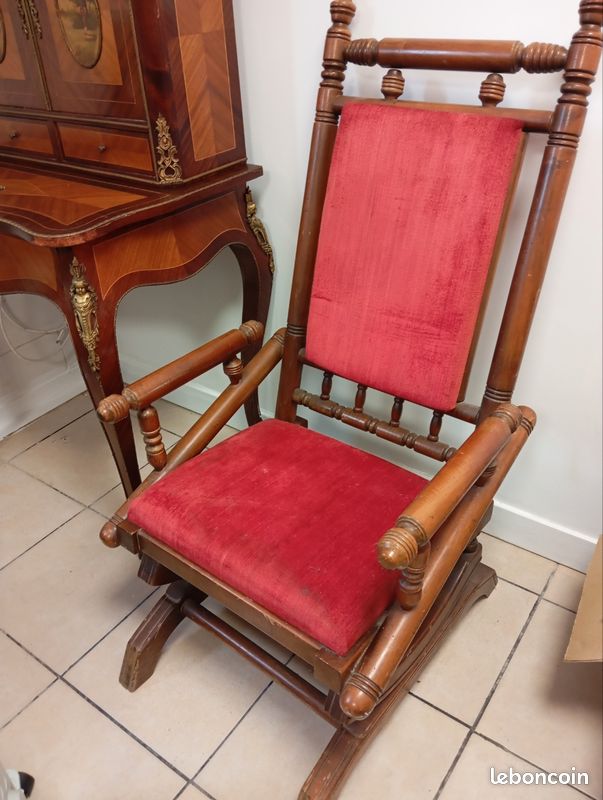 Rocking chair ancien (image 1)