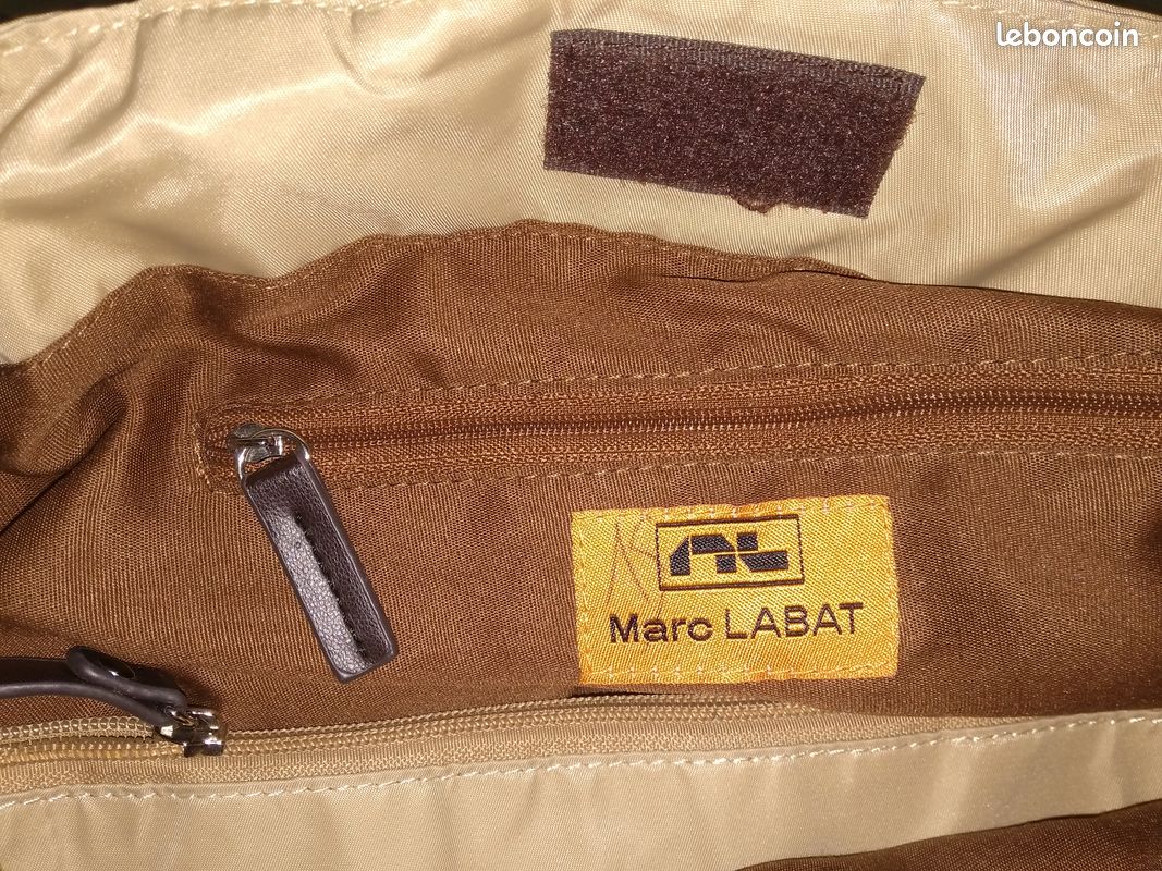 SAC tissu imperméable beige MARC LABAT - NEUF (image 9)