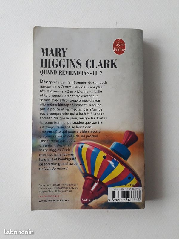 Livre - MARY HIGGINS CLARK - Quand Reviendras-Tu ? (image 2)