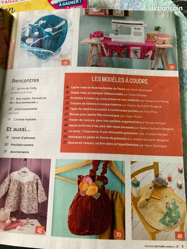 Lot couture passion couture créatrice coudre c'est facile un hiver couture (image 6)