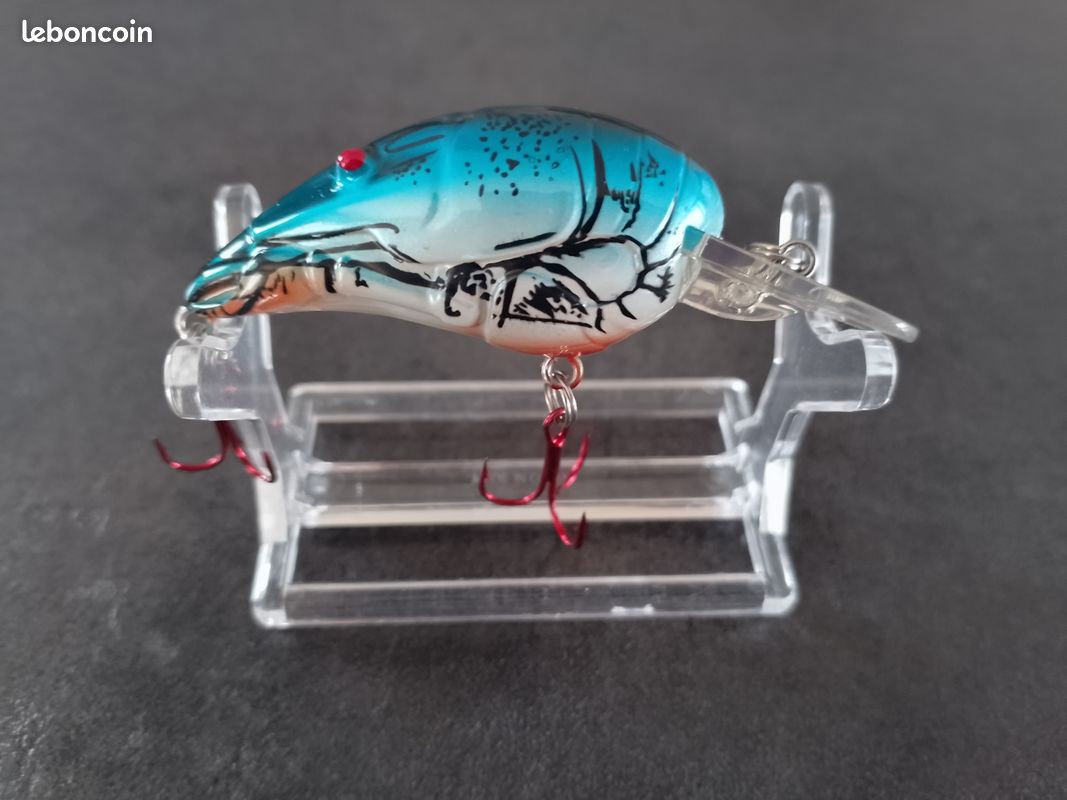 Lot de 10 leurres de pêche, crankbaits, avec hameçon en métal