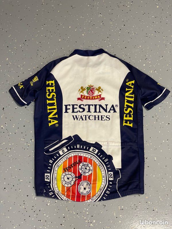 Maillot Cycliste FESTINA VIRENQUE - SIBILLE XXL - Manches Courtes Homme