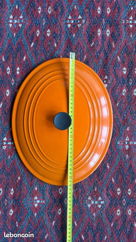 712573 TRADIFONTE COCOTTE en Fonte d'acier EMAILLE, 5 liters, Orange