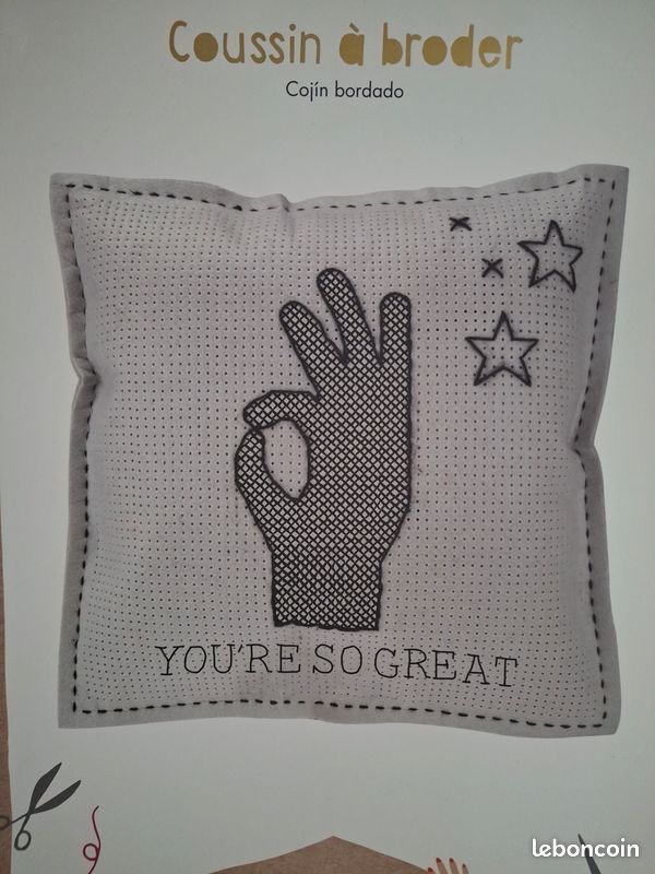 Kit coussin à broder (image 4)