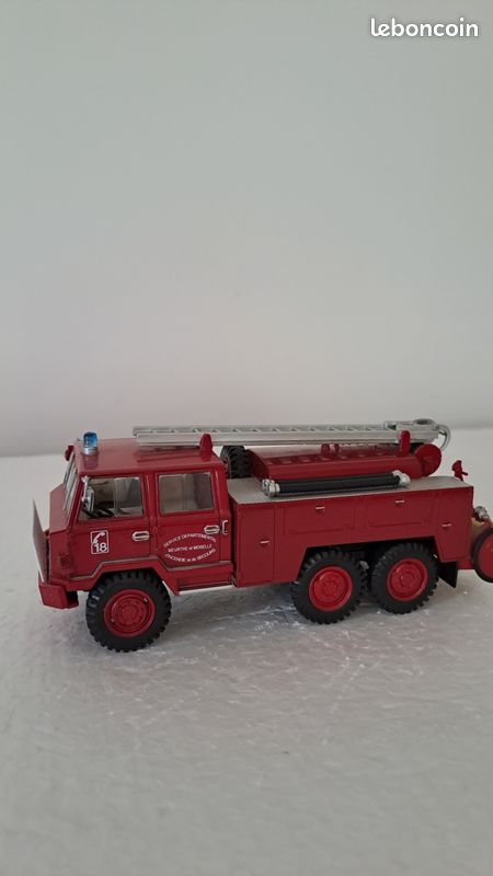 Camion pompiers 1/43 BERLIET FF 6X6 service départemental MEURTHE ET MOSELLE (image 4)