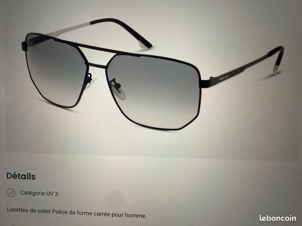Lunettes De Soleil Police Collector - Monture Marron, Occasion En Très Bon état