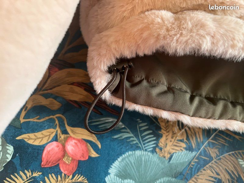 Doudoune toute douce beige crème et kaki réversible - Pimkie - Taille S oversize (image 5)