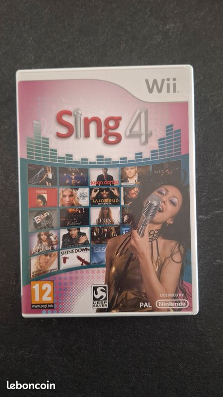 🎤 Jeu Wii Sing 4: The Hits Edition – Karaoké Chant – Party Game – Très bon état (image 1)