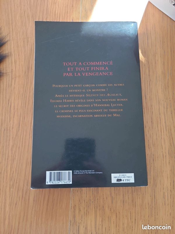 Livre Hannibal Lecter (image 3)