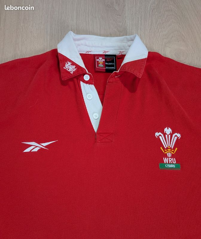 Maillot De Rugby Pays De Galles Vintage – Coupe Du Monde 2003 – Taille L Homme