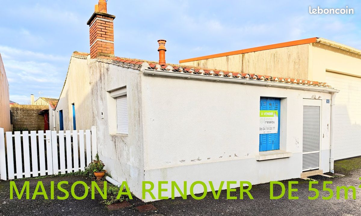 Maison 3 pièces 55 m² · à Saint-Philbert-de-Grand-Lieu · 55 m² · 120 000 €