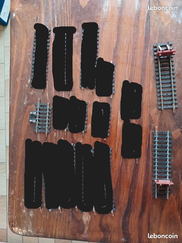 Lot 31 Rails O LR - Droits, Courbes, Aiguillages - échelle O 3e Rail - Vintage