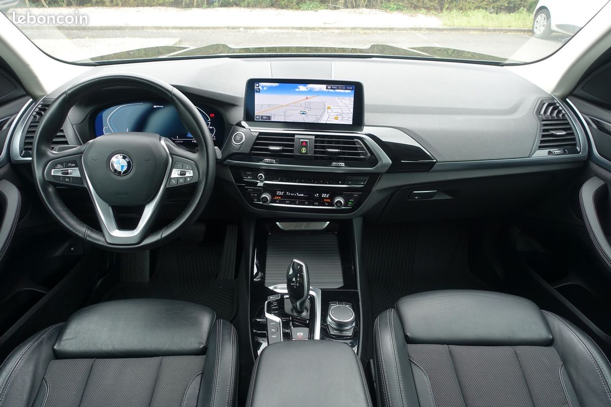 X3 X-Drive 30ea Hybride Rechargeable X-Line BVA 292ch Live cockpit/Toit ouvrant/Cuir sport chauffant/Grd Gps Europe/Caméra/Carplay/Pack ambiance/Hayon électrique/LED/1*Main/Garantie 12 mois (image 9)