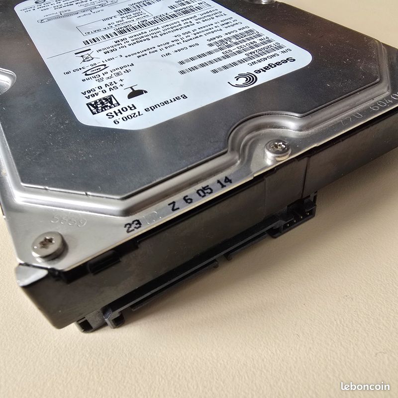 Disque dur Seagate 320go barracuda 3.5 pour PC bureau - Accessoires informatique